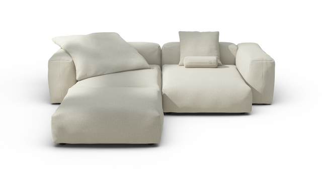 vetsak | Sofa Set 03 - Breeze - Ecru | Modulares Sofa | 3.5 Sitzer | Big Sofa | Ecksofa