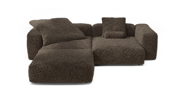 vetsak | Sofa Set 03 - Doodle - Cacao | Modulares Sofa | 3.5 Sitzer | Big Sofa | Ecksofa