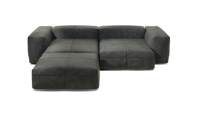 vetsak | Sofa Set 03 - Leather - Cacao | Modulares Sofa | 3.5 Sitzer | Big Sofa | Ecksofa