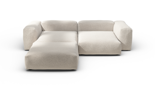 vetsak | Sofa Set 03 - Nub - Creme | Modulares Sofa | 3.5 Sitzer | Big Sofa | Ecksofa