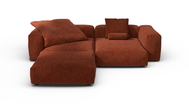 vetsak | Sofa Set 03 - Nub - Sienna | Modulares Sofa | 3.5 Sitzer | Big Sofa | Ecksofa