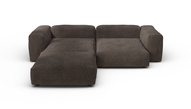 vetsak | Sofa Set 03 - Nub - Walnut | Modulares Sofa | 3.5 Sitzer | Big Sofa | Ecksofa