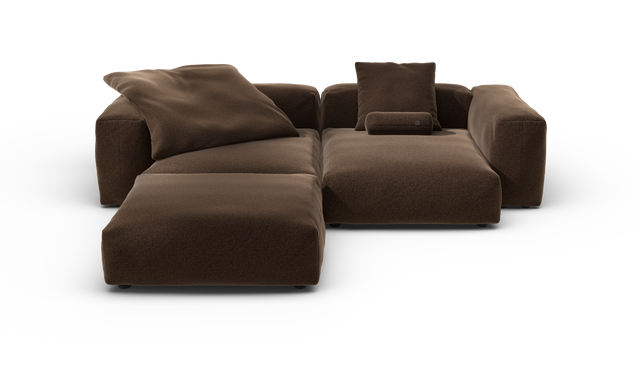 vetsak | Sofa Set 03 - Pebble - Umber | Modulares Sofa | 3.5 Sitzer | Big Sofa | Ecksofa