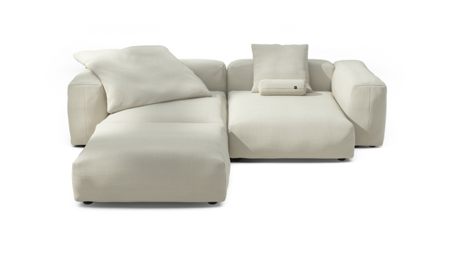vetsak | Sofa Set 03 - Pique - Creme | Modulares Sofa | 3.5 Sitzer | Big Sofa | Ecksofa