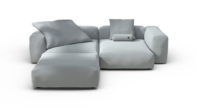 vetsak | Sofa Set 03 - Pique - Turquoise | Modulares Sofa | 3.5 Sitzer | Big Sofa | Ecksofa