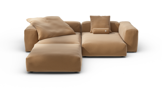 vetsak | Sofa Set 03 - Pique - Wheat | Modulares Sofa | 3.5 Sitzer | Big Sofa | Ecksofa