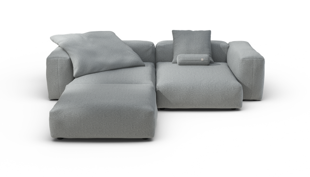 vetsak | Sofa Set 03 - Ridge - Limestone | Modulares Sofa | 3.5 Sitzer | Big Sofa | Ecksofa
