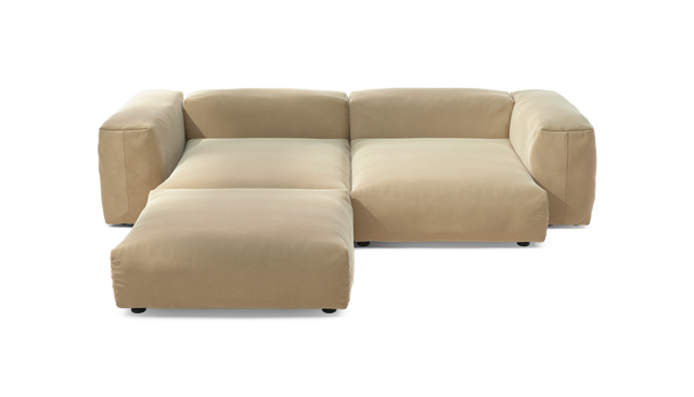 vetsak | Sofa Set 03 - Suave - Creme | Modulares Sofa | 3.5 Sitzer | Big Sofa | Ecksofa