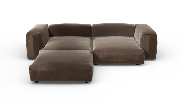 vetsak | Sofa Set 03 - Suave - Espresso | Modulares Sofa | 3.5 Sitzer | Big Sofa | Ecksofa