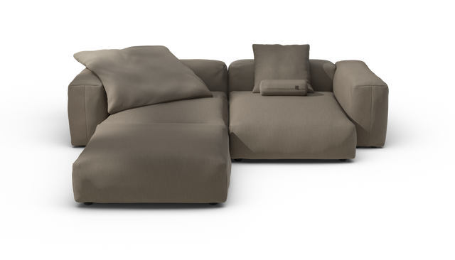 vetsak | Sofa Set 03 - Terrain - Driftwood | Modulares Sofa | 3.5 Sitzer | Big Sofa | Ecksofa
