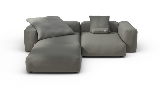 vetsak | Sofa Set 03 - Terrain - Flint | Modulares Sofa | 3.5 Sitzer | Big Sofa | Ecksofa