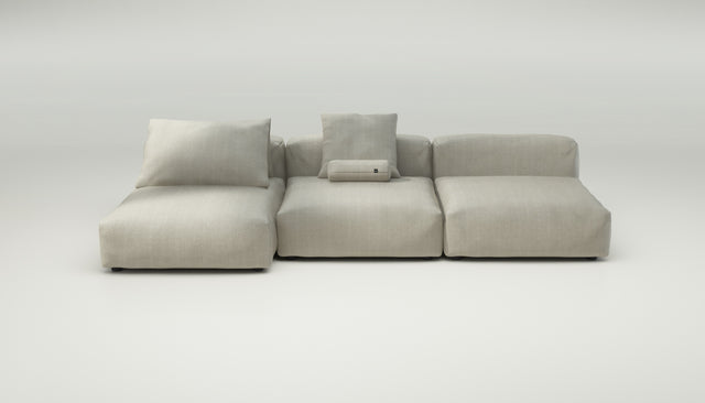 vetsak | Sofa Set 04 - herringbone - stone | Modulares Sofa | 5 Sitzer | Big Sofa