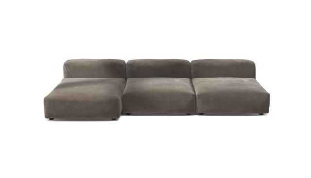 vetsak | Sofa Set 04 - Cord Velour - Mocha | Modulares Sofa | 5 Sitzer | Big Sofa