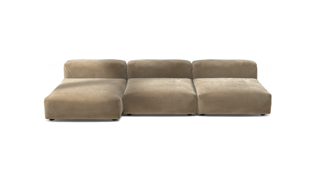 vetsak | Sofa Set 04 - Cord Velour - Sand | Modulares Sofa | 5 Sitzer | Big Sofa