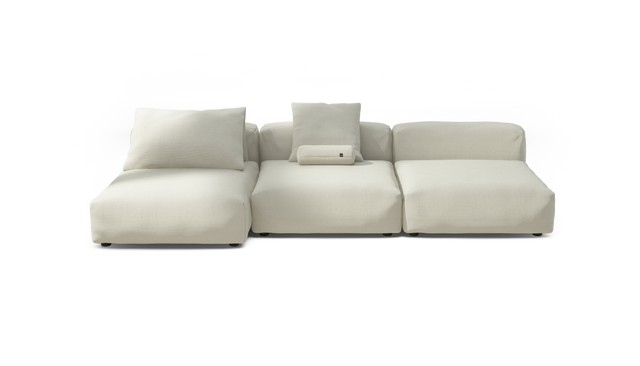 vetsak | Sofa Set 04 - Pique - Creme | Modulares Sofa | 5 Sitzer | Big Sofa