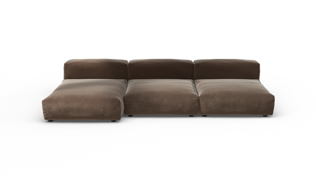 vetsak | Sofa Set 04 - Suave - Espresso | Modulares Sofa | 5 Sitzer | Big Sofa