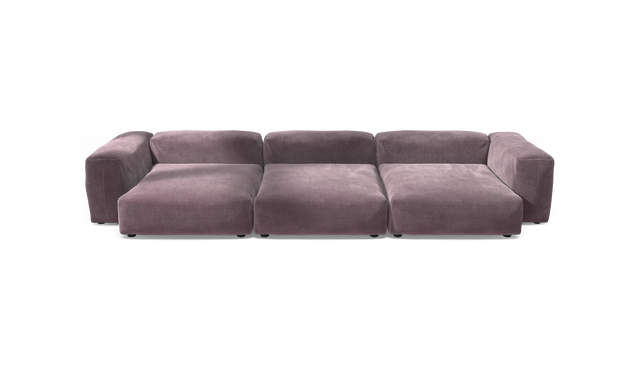 vetsak | Sofa Set 05 - Cord Velour - Blossom | Modulares Sofa | 5 Sitzer | Big Sofa | Ecksofa