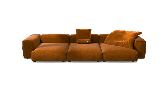 vetsak | Sofa Set 05 - Suave - Honey | Modulares Sofa | 5 Sitzer | Big Sofa | Ecksofa
