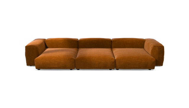 vetsak | Sofa Set 05 - Suave - Honey | Modulares Sofa | 5 Sitzer | Big Sofa | Ecksofa