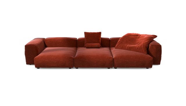 vetsak | Sofa Set 05 - Suave - Saffron | Modulares Sofa | 5 Sitzer | Big Sofa | Ecksofa