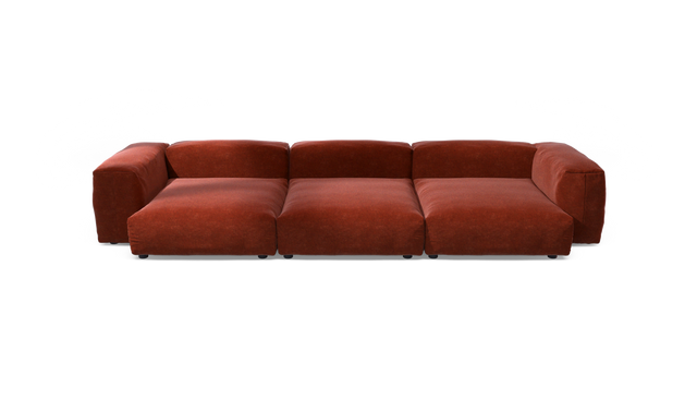 vetsak | Sofa Set 05 - Suave - Saffron | Modulares Sofa | 5 Sitzer | Big Sofa | Ecksofa