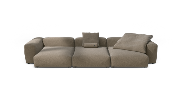 vetsak | Sofa Set 05 - Loop Loop - Taupe | Modulares Sofa | 5 Sitzer | Big Sofa | Ecksofa