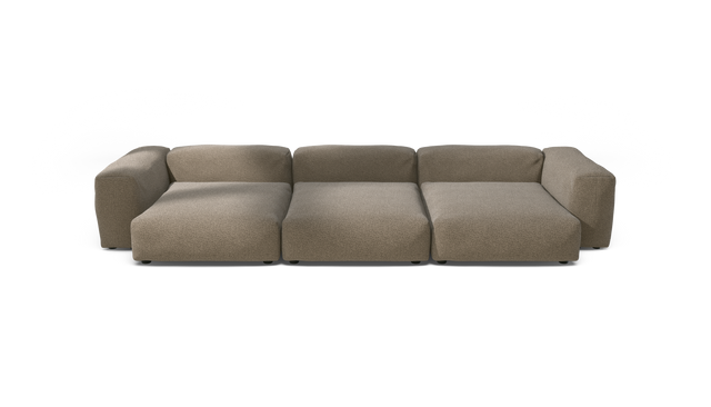 vetsak | Sofa Set 05 - Loop Loop - Taupe | Modulares Sofa | 5 Sitzer | Big Sofa | Ecksofa