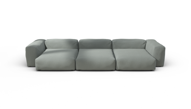 vetsak | Sofa Set 05 - Breeze - Sage | Modulares Sofa | 5 Sitzer | Big Sofa | Ecksofa
