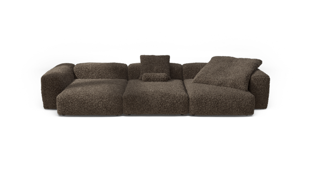 vetsak | Sofa Set 05 - Doodle - Cacao | Modulares Sofa | 5 Sitzer | Big Sofa | Ecksofa