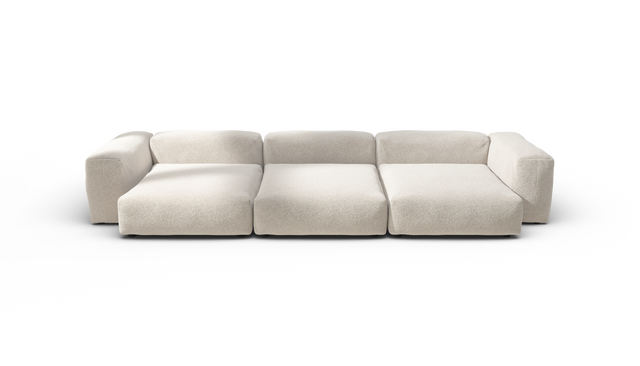 vetsak | Sofa Set 05 - Nub - Creme | Modulares Sofa | 5 Sitzer | Big Sofa | Ecksofa