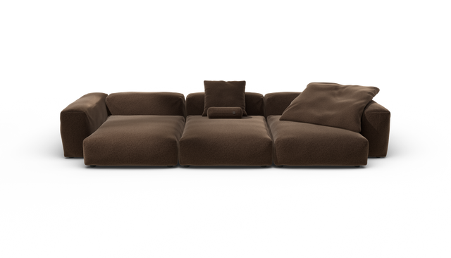 vetsak | Sofa Set 05 - Pebble - Umber | Modulares Sofa | 5 Sitzer | Big Sofa | Ecksofa