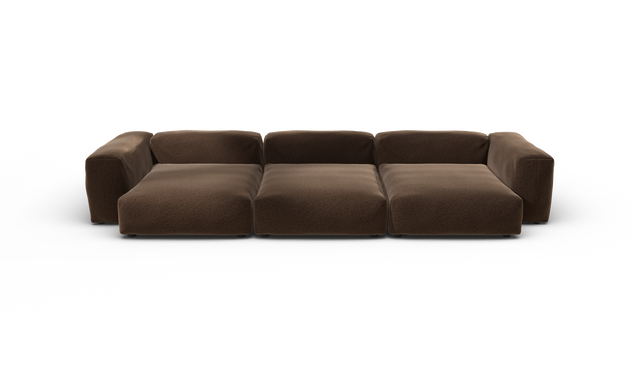 vetsak | Sofa Set 05 - Pebble - Umber | Modulares Sofa | 5 Sitzer | Big Sofa | Ecksofa