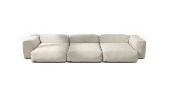 vetsak | Sofa Set 05 - Pique - Creme | Modulares Sofa | 5 Sitzer | Big Sofa | Ecksofa