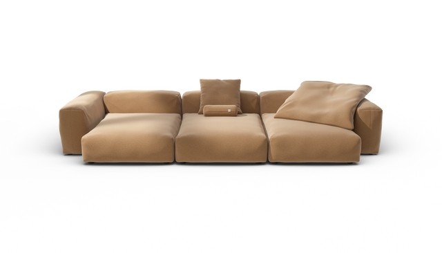 vetsak | Sofa Set 05 - Pique - Wheat | Modulares Sofa | 5 Sitzer | Big Sofa | Ecksofa