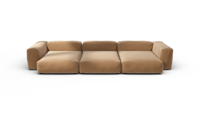 vetsak | Sofa Set 05 - Pique - Wheat | Modulares Sofa | 5 Sitzer | Big Sofa | Ecksofa
