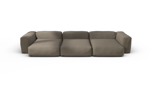 vetsak | Sofa Set 05 - Terrain - Driftwood | Modulares Sofa | 5 Sitzer | Big Sofa | Ecksofa
