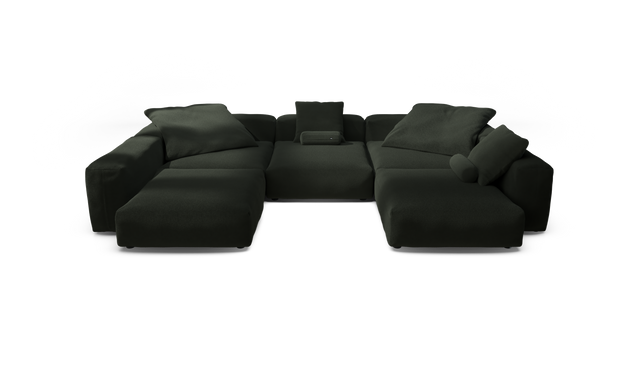 vetsak | Sofa Set 06 - Loop Loop - Mousse | Modulares Sofa | 6.5 Sitzer | Big Sofa | U Sofa | Ecksofa