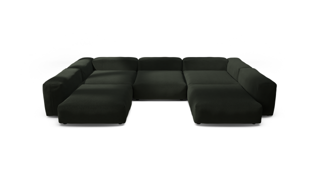 vetsak | Sofa Set 06 - Loop Loop - Mousse | Modulares Sofa | 6.5 Sitzer | Big Sofa | U Sofa | Ecksofa