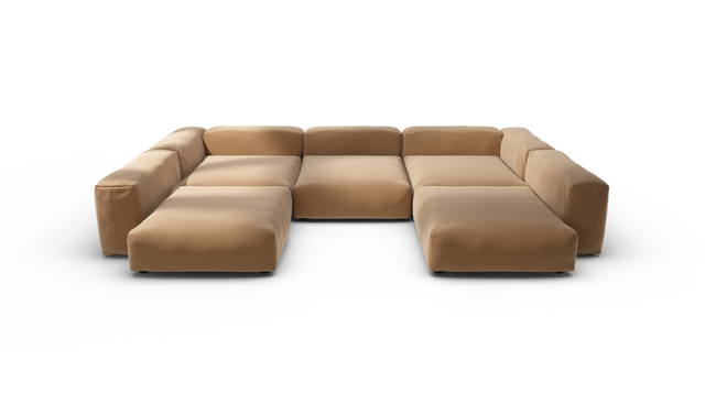 vetsak | Sofa Set 06 - Pique - Wheat | Modulares Sofa | 6.5 Sitzer | Big Sofa | U Sofa | Ecksofa