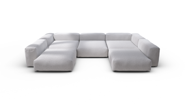 vetsak | Sofa Set 06 - Ridge - Dune | Modulares Sofa | 6.5 Sitzer | Big Sofa | U Sofa | Ecksofa