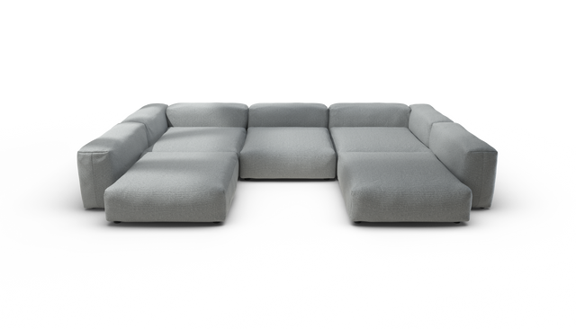vetsak | Sofa Set 06 - Ridge - Limestone | Modulares Sofa | 6.5 Sitzer | Big Sofa | U Sofa | Ecksofa