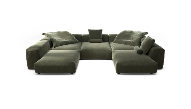 vetsak | Sofa Set 06 - Suave - Pine | Modulares Sofa | 6.5 Sitzer | Big Sofa | U Sofa | Ecksofa