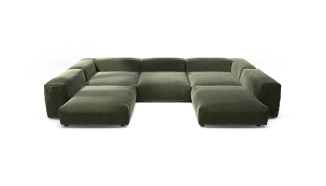 vetsak | Sofa Set 06 - Suave - Pine | Modulares Sofa | 6.5 Sitzer | Big Sofa | U Sofa | Ecksofa