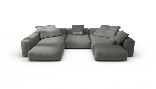 vetsak | Sofa Set 06 - Terrain - Flint | Modulares Sofa | 6.5 Sitzer | Big Sofa | U Sofa | Ecksofa