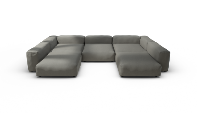 vetsak | Sofa Set 06 - Terrain - Flint | Modulares Sofa | 6.5 Sitzer | Big Sofa | U Sofa | Ecksofa