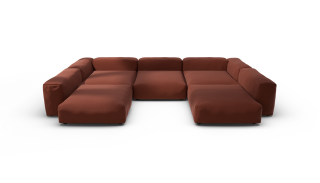 vetsak | Sofa Set 06 - Terrain - Saffron | Modulares Sofa | 6.5 Sitzer | Big Sofa | U Sofa | Ecksofa
