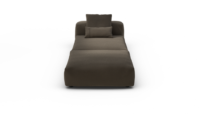 vetsak | Sofa Set 07 - Sun Lounger - Breeze - Brown | Modulares Sofa | 2 Sitzer | Daybed | Chaiselounge