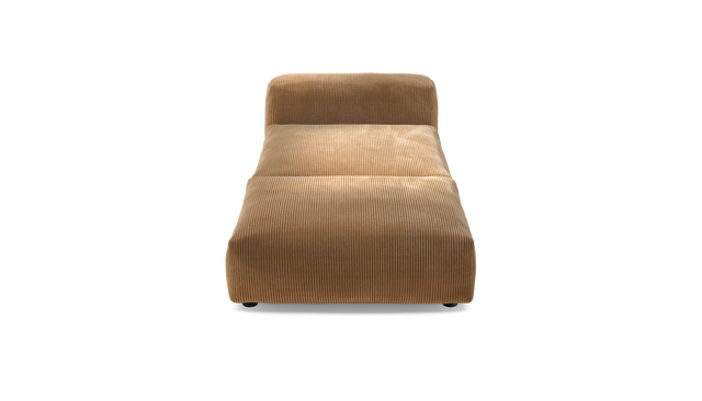 vetsak | Sofa Set 07 - Sun Lounger - Cord Velour - Camel | Modulares Sofa | 2 Sitzer | Daybed | Chaiselounge