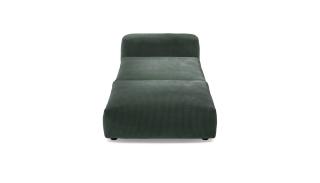 vetsak | Sofa Set 07 - Sun Lounger - Cord Velour - Hunter | Modulares Sofa | 2 Sitzer | Daybed | Chaiselounge