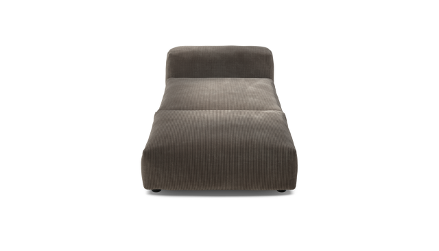 vetsak | Sofa Set 07 - Sun Lounger - Cord Velour - Mocha | Modulares Sofa | 2 Sitzer | Daybed | Chaiselounge